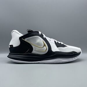 Nike Kyrie Low 5 White Metallic Gold Black DJ6012-101 Men's Size 10 No Lid